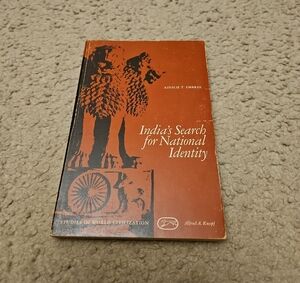 India's Search for National Identity by Ainslie T Embree | Postcolonial Studies